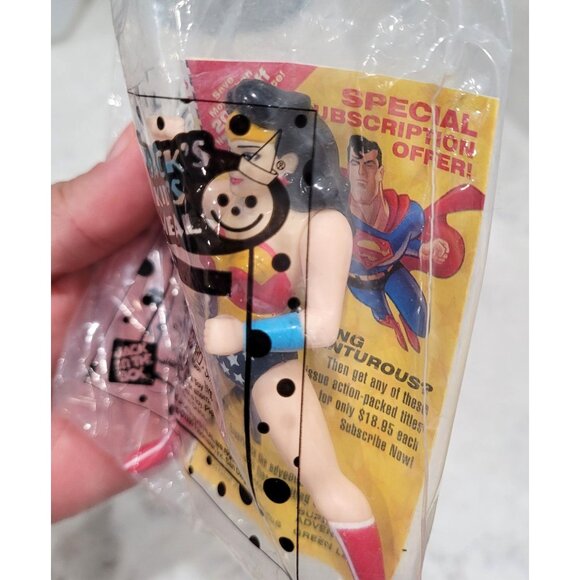 Jacks Kids Meal Toy 1999 DC Super Heroes Wonder Woman Collectible Opened - Picture 3 of 5